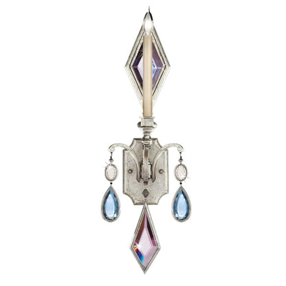 Encased Gems Single-Light Wall Sconce with Multi-Color Crystal Accents