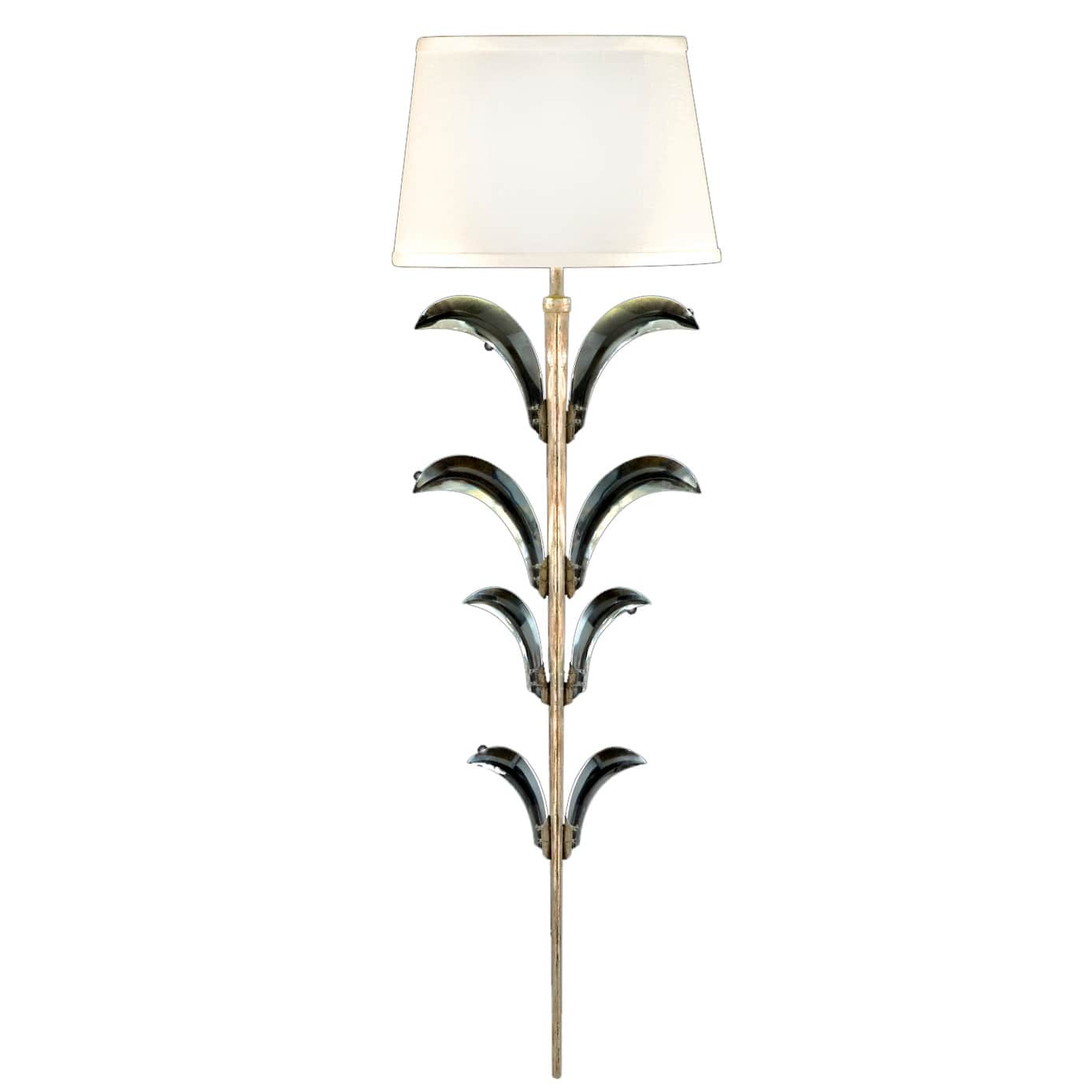 Beveled Arcs Single-Light Beveled Crystal Wall Sconce