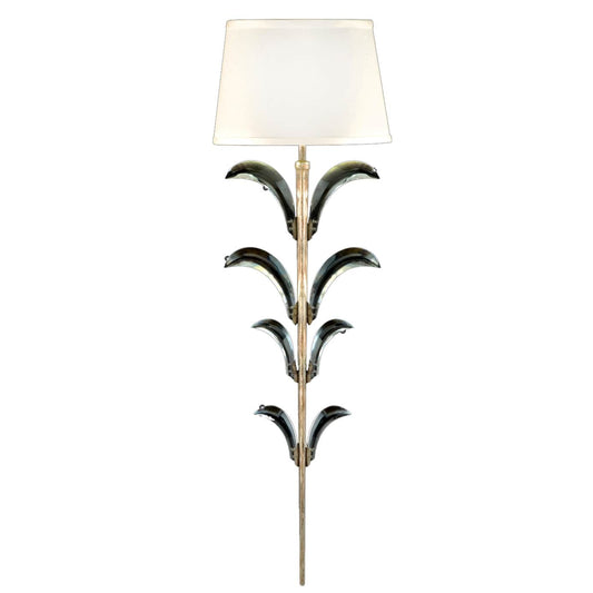 Beveled Arcs Single-Light Beveled Crystal Wall Sconce