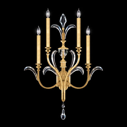Beveled Arcs 4 Light 36" Tall Wall Sconce