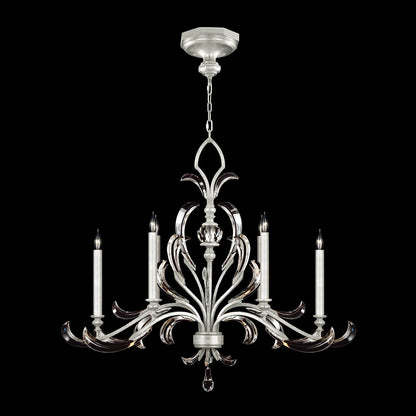 Beveled Arcs 6 Light 44" Wide Crystal Chandelier