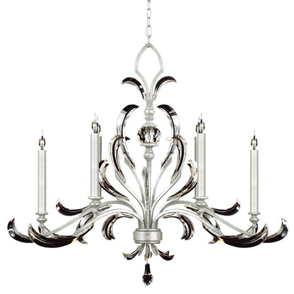Beveled Arcs 6 Light 44" Wide Crystal Chandelier
