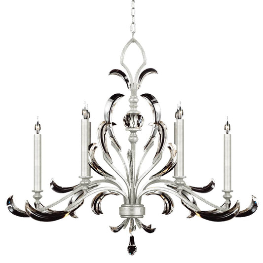 Beveled Arcs 6 Light 44" Wide Crystal Chandelier