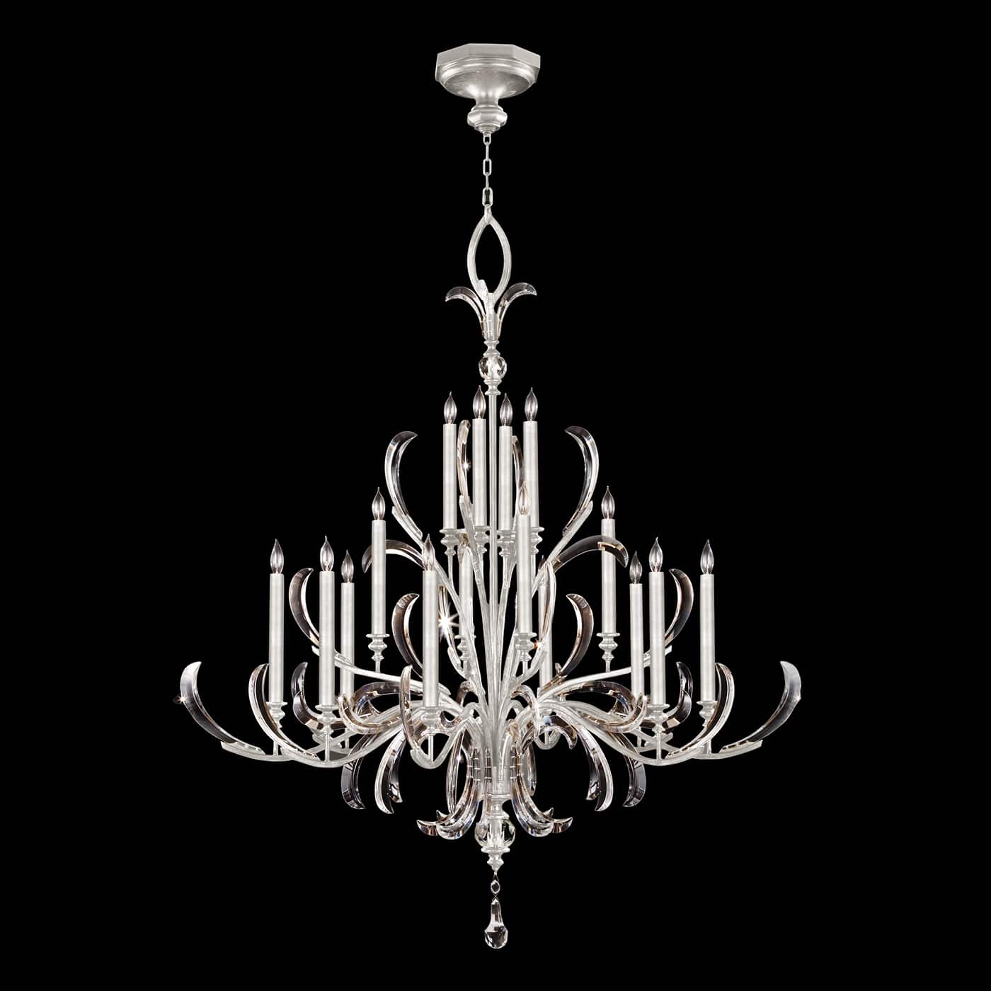 Beveled Arcs 16 Light 58" Wide Crystal Chandelier