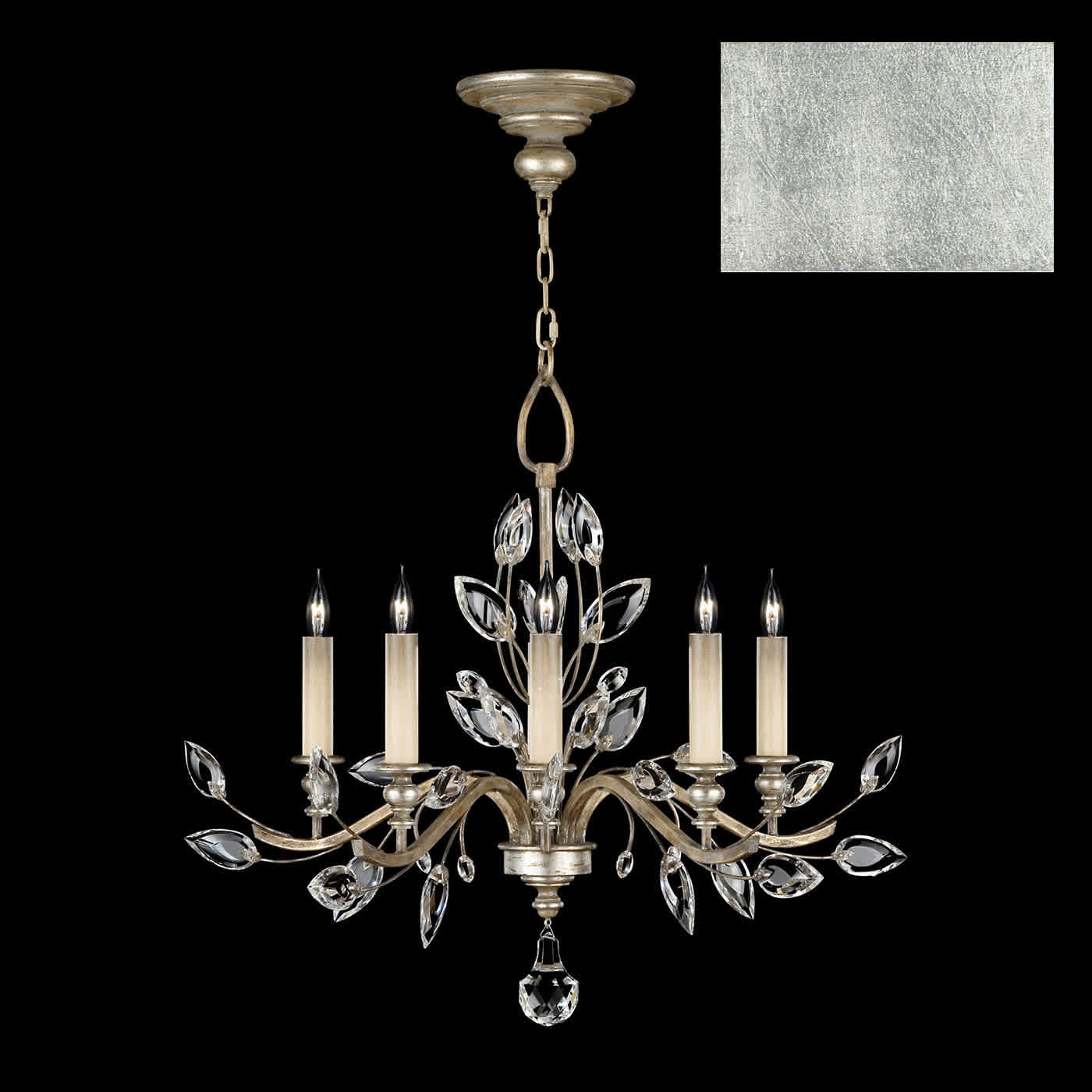 Crystal Laurel 5 Light 32" Wide Crystal Chandelier