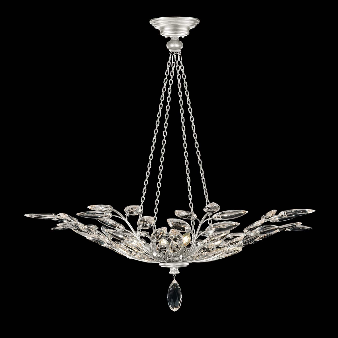 Crystal Laurel 4 Light 35" Wide Crystal Chandelier