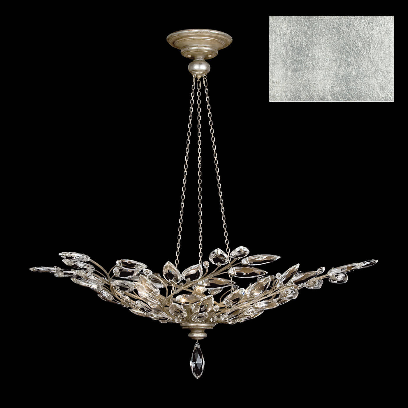 Crystal Laurel 6 Light 47" Wide Crystal Chandelier