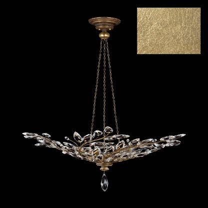 Crystal Laurel 6 Light 47" Wide Crystal Chandelier