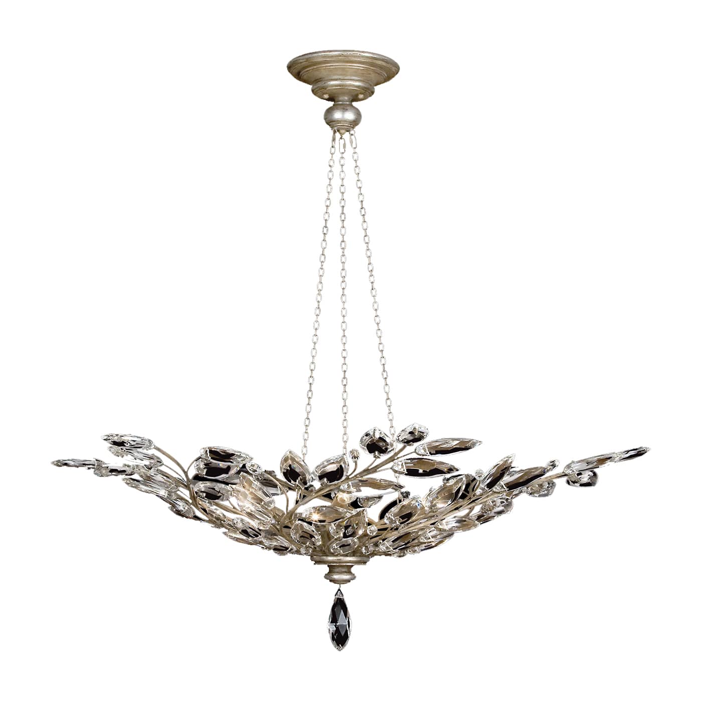 Crystal Laurel 6 Light 47" Wide Crystal Chandelier
