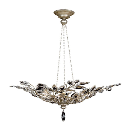 Crystal Laurel 6 Light 47" Wide Crystal Chandelier