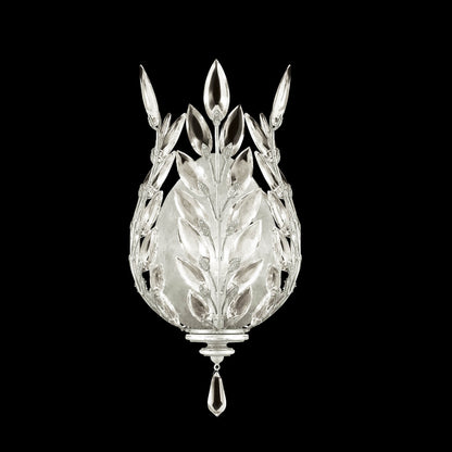 Crystal Laurel 17" Tall Wall Sconce