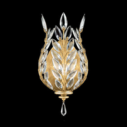 Crystal Laurel 17" Tall Wall Sconce