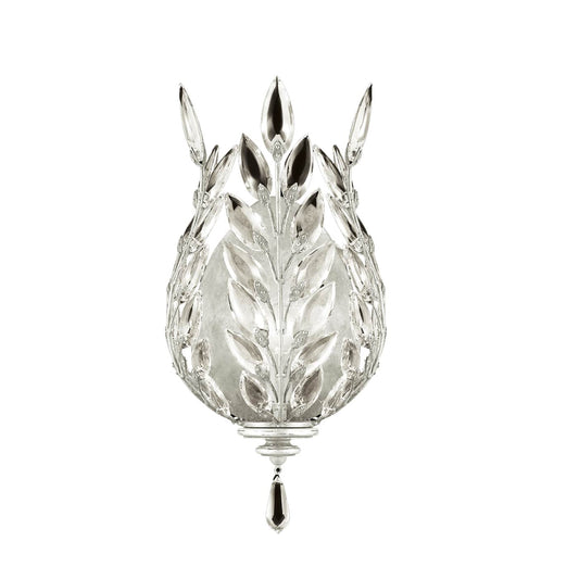 Crystal Laurel 17" Tall Wall Sconce