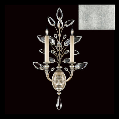 Crystal Laurel 2 Light 28" Tall Wall Sconce