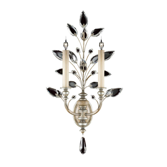 Crystal Laurel 2 Light 28" Tall Wall Sconce