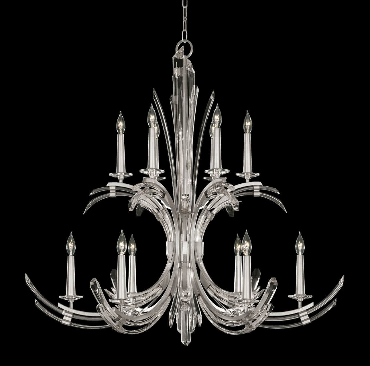 Trevi 12 Light 42" Wide Crystal Abstract Chandelier