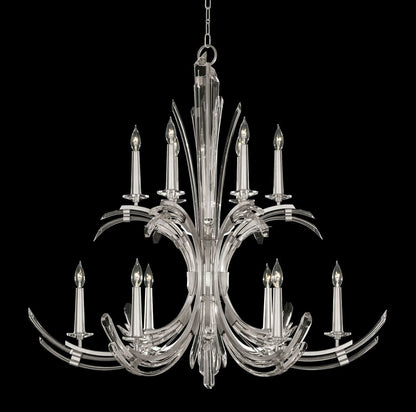 Trevi 12 Light 42" Wide Crystal Abstract Chandelier