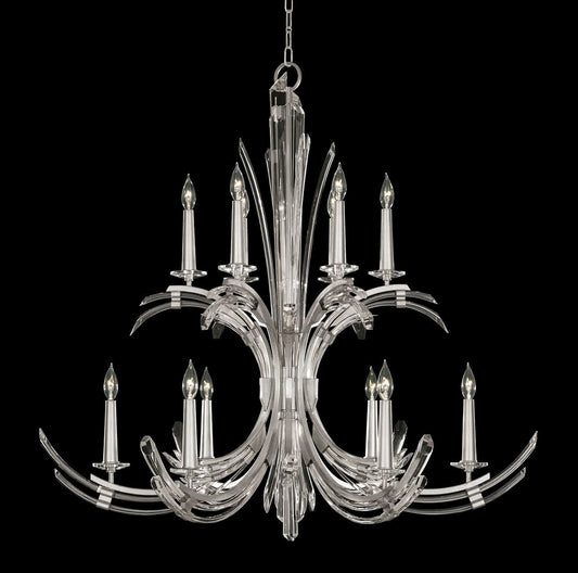 Trevi 12 Light 42" Wide Crystal Abstract Chandelier