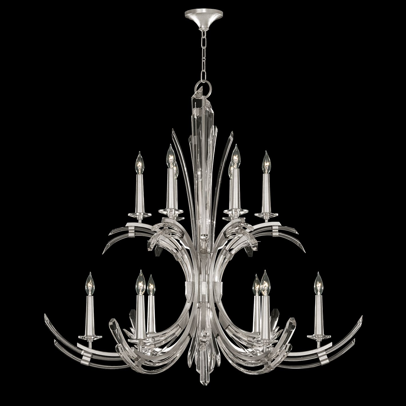 Trevi 12 Light 42" Wide Crystal Abstract Chandelier