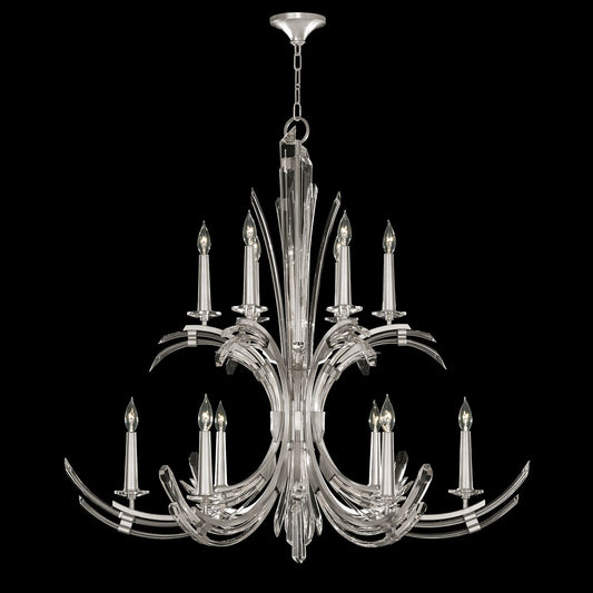 Trevi 12 Light 42" Wide Crystal Abstract Chandelier