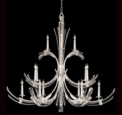 Trevi 15 Light 56" Wide Crystal Abstract Chandelier