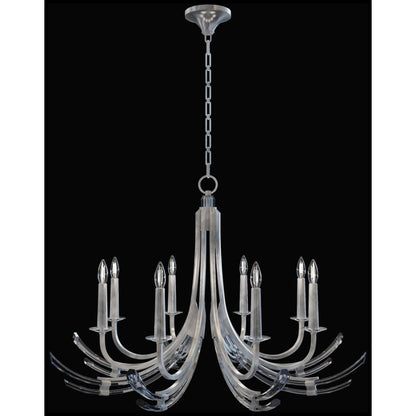 Fine Art Handcrafted Lighting Trevi 8 Light 40" Wide Crystal Abstract Chandelier