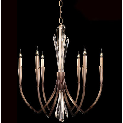 Fine Art Handcrafted Lighting Trevi 6 Light 26" Wide Crystal Candle Style Chandelier