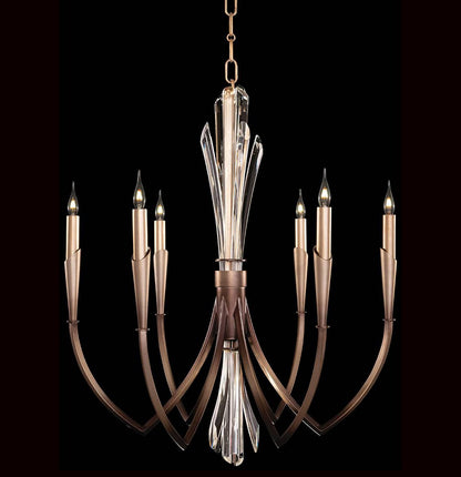 Trevi 6 Light 26" Wide Crystal Candle Style Chandelier