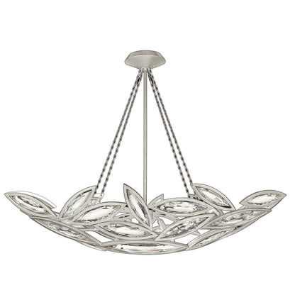 Marquise 7 Light Foyer Pendant with Faceted Crystal Shade