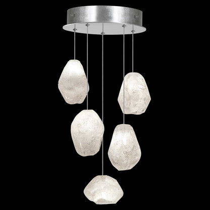 Natural Inspirations 5 Light 12" Wide LED Crystal Multi Light Pendant