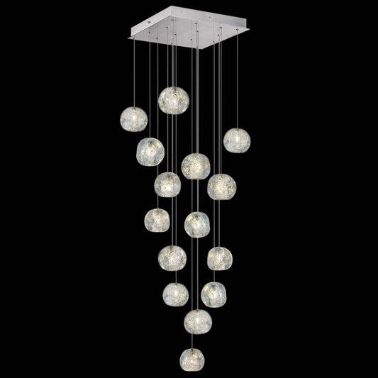 Natural Inspirations 15 Light 19" Wide LED Crystal Multi Light Pendant