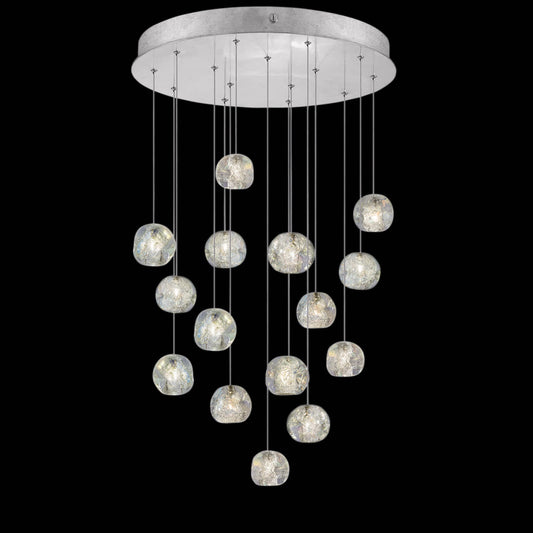 Natural Inspirations 15 Light 21" Wide LED Crystal Multi Light Pendant