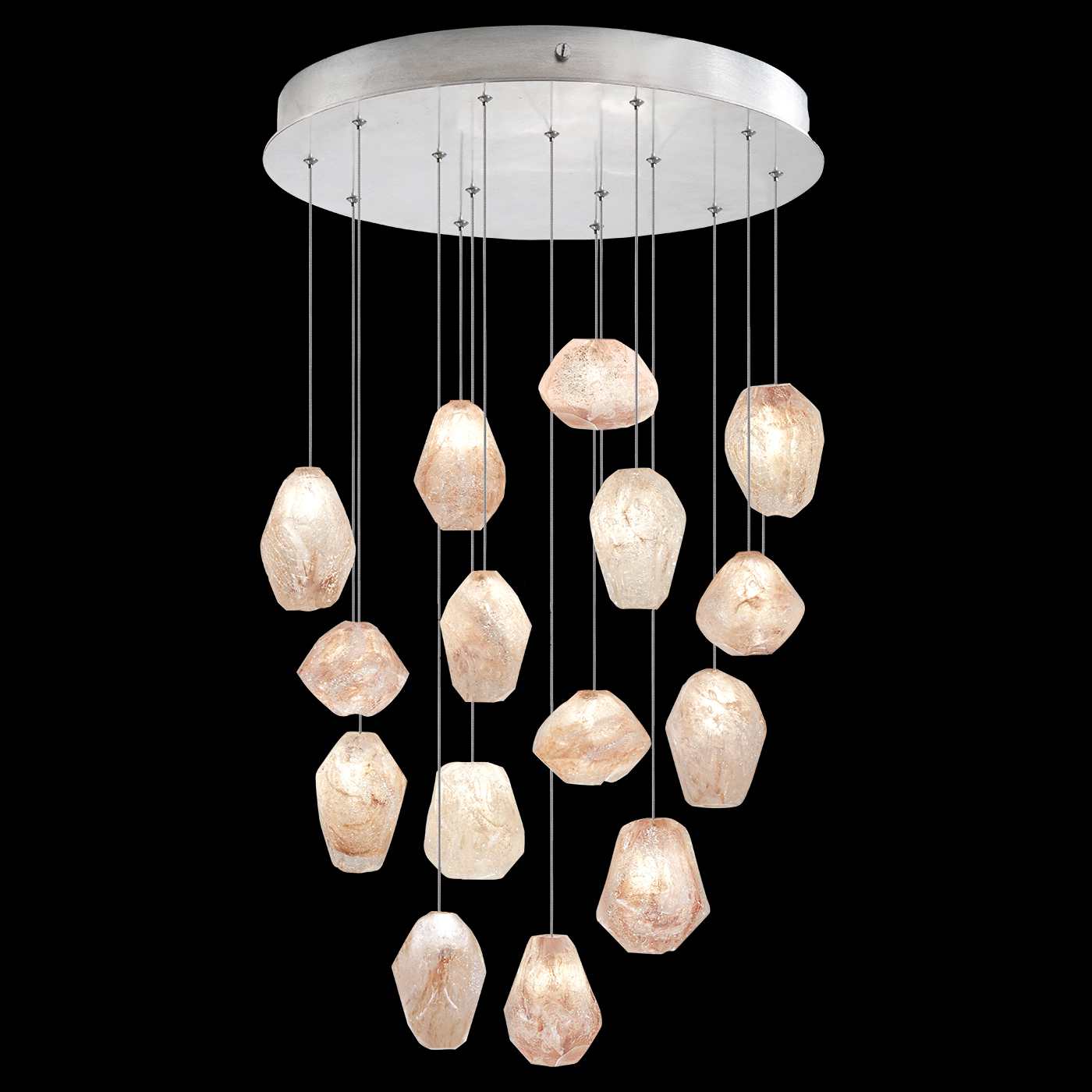 Natural Inspirations 15 Light 21" Wide LED Crystal Multi Light Pendant