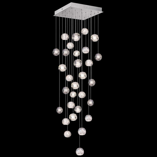 Natural Inspirations 30 Light 30" Wide LED Crystal Multi Light Pendant