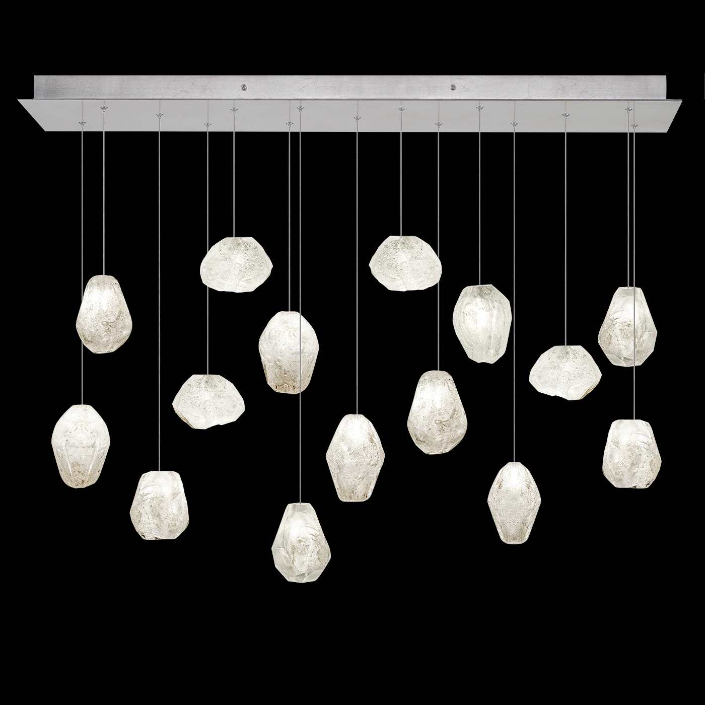 Natural Inspirations 15 Light 48" Wide LED Crystal Multi Light Pendant