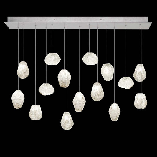 Natural Inspirations 15 Light 48" Wide LED Crystal Multi Light Pendant