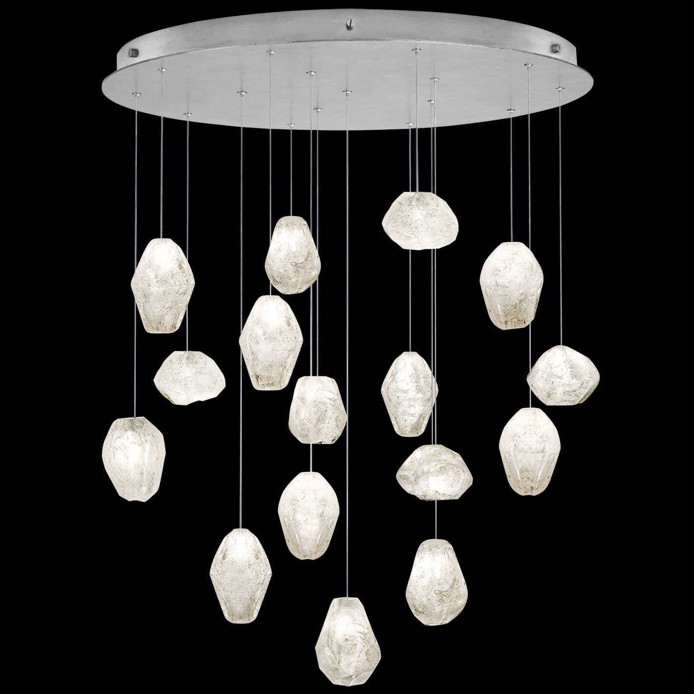 Natural Inspirations 16 Light 32" Wide LED Crystal Multi Light Pendant