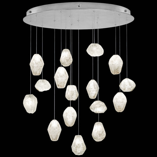 Natural Inspirations 16 Light 32" Wide LED Crystal Multi Light Pendant