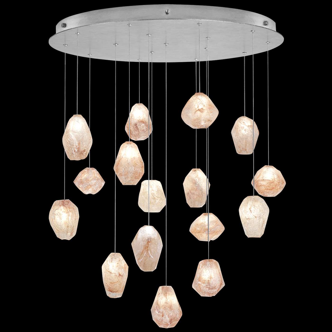Natural Inspirations 16 Light 32" Wide LED Crystal Multi Light Pendant