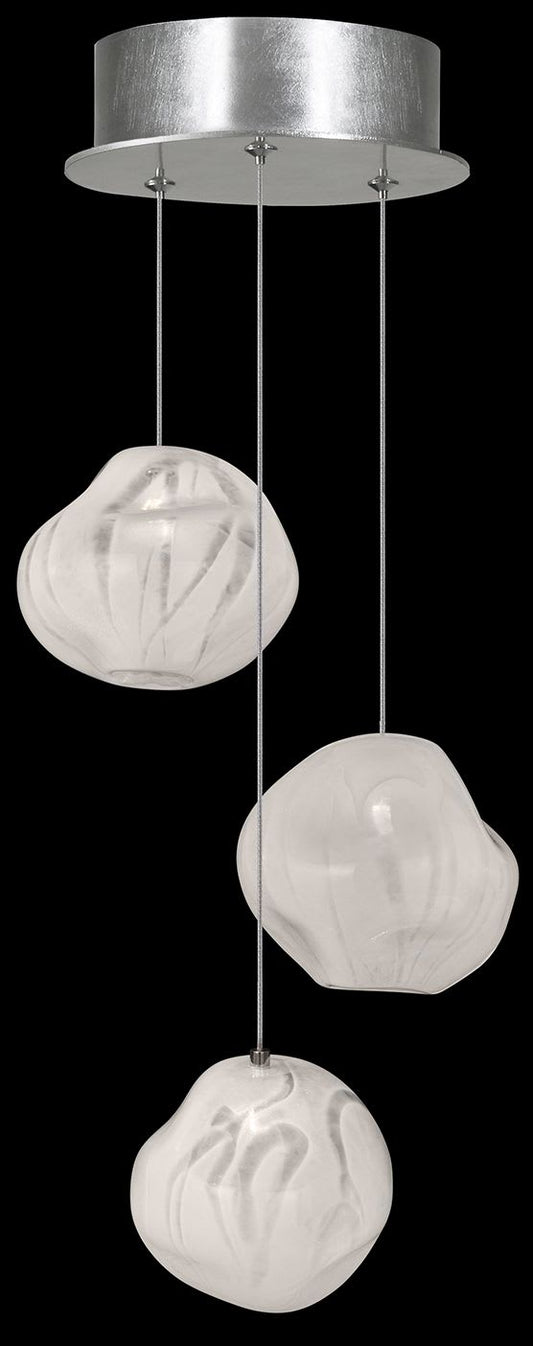 Vesta 3 Light 9" Wide LED Abstract Multi Light Pendant