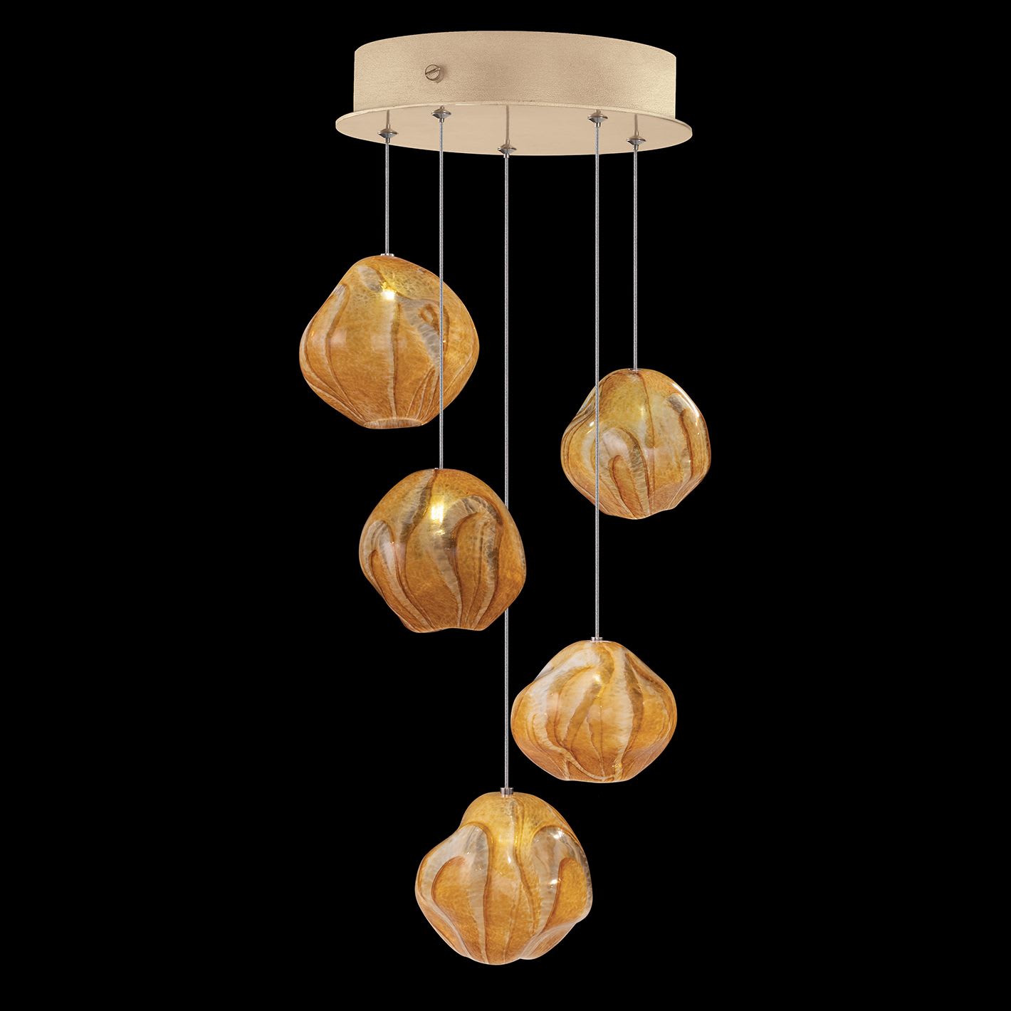 Vesta 5 Light 12" Wide LED Abstract Multi Light Pendant