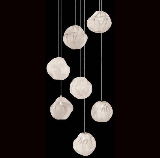Vesta 7 Light 14" Wide LED Abstract Multi Light Pendant
