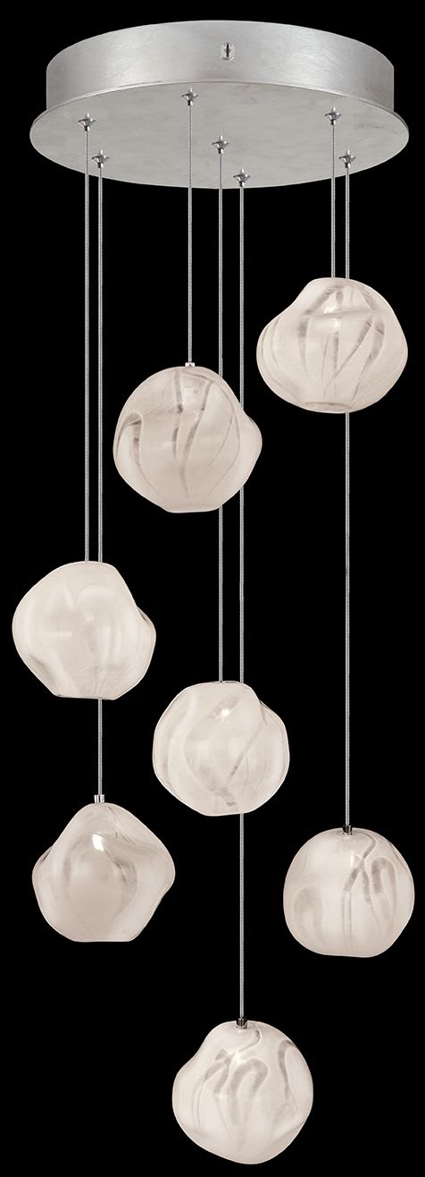 Vesta 7 Light 14" Wide LED Abstract Multi Light Pendant