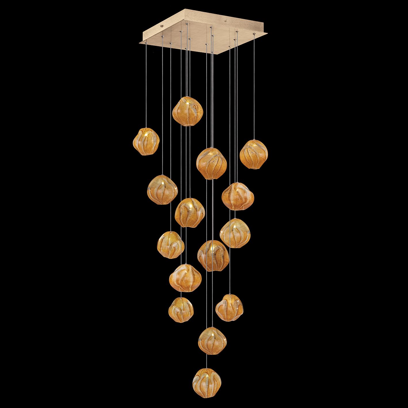 Vesta 15 Light 19" Wide LED Abstract Multi Light Pendant