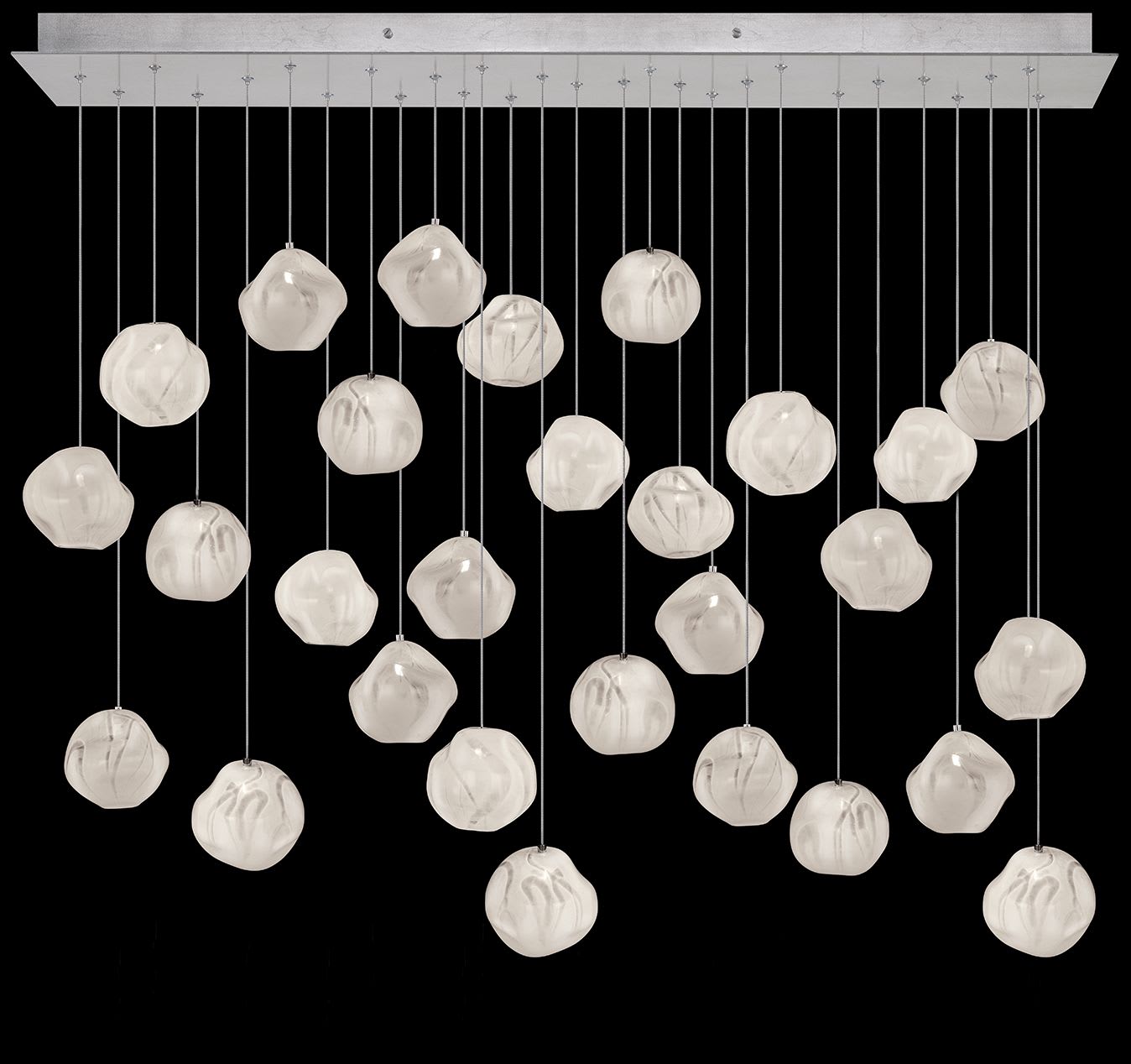 Vesta 28 Light 54" Wide LED Abstract Multi Light Pendant