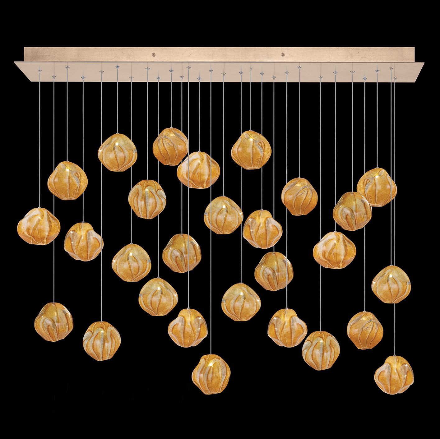 Vesta 28 Light 54" Wide LED Abstract Multi Light Pendant