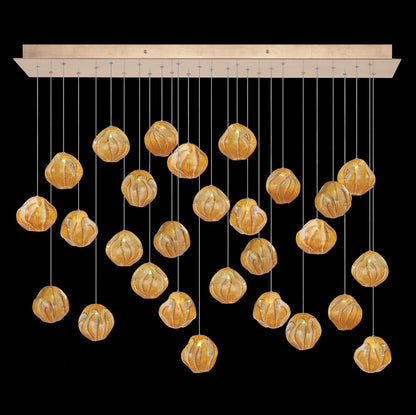 Vesta 28 Light 54" Wide LED Abstract Multi Light Pendant