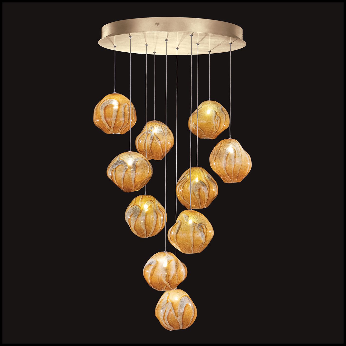 Vesta 10 Light 22" Wide LED Abstract Multi Light Pendant