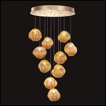 Vesta 10 Light 22" Wide LED Abstract Multi Light Pendant