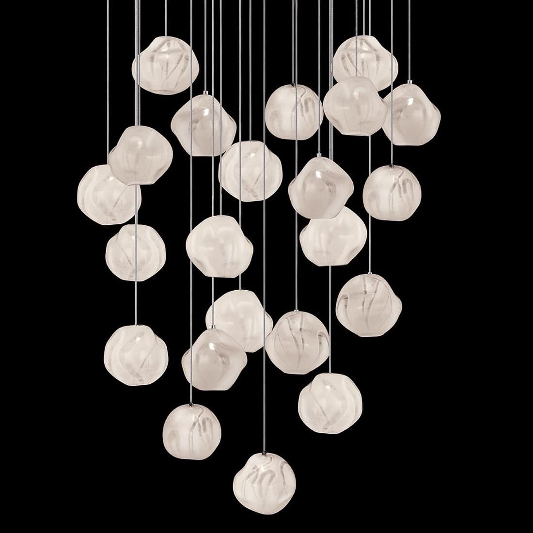 Vesta 22 Light 24" Wide LED Abstract Multi Light Pendant